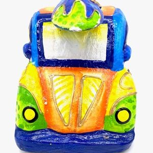 Volks Wagon With a Surf Board Bank